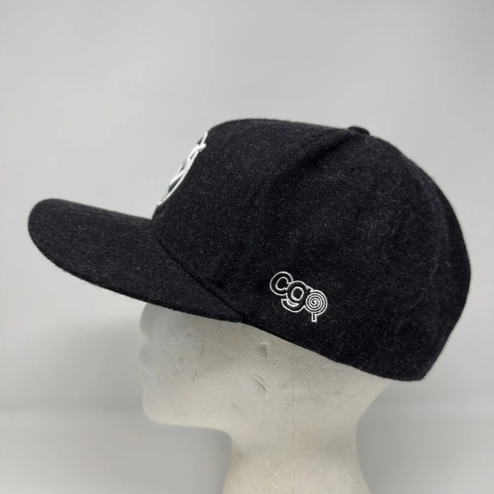 ActiveWake AWS 1982 Wool Blend Snapback Hat Charcoal Black One Size Adjustable‎
